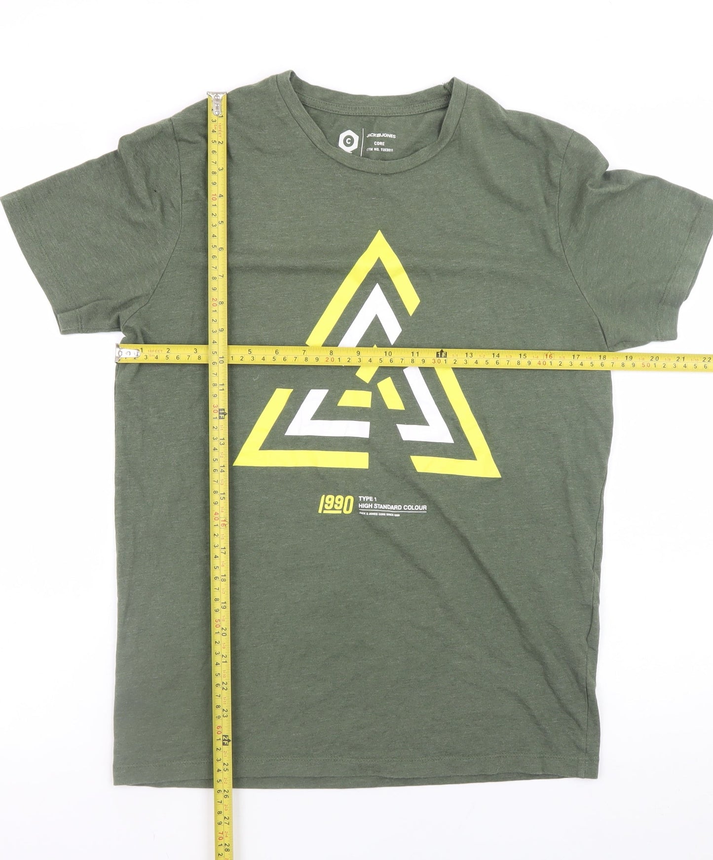 Mens UK Size S JACK & JONES Green  T-Shirt
