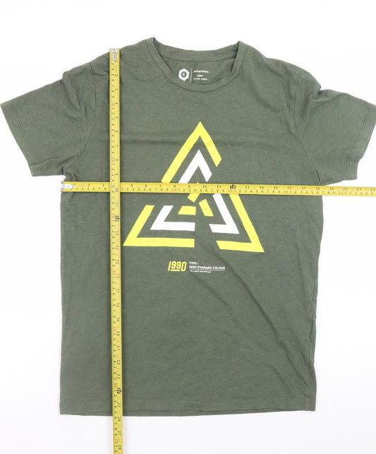 Mens UK Size S JACK & JONES Green  T-Shirt