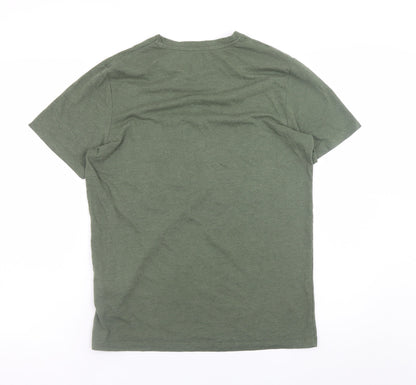 Mens UK Size S JACK & JONES Green  T-Shirt