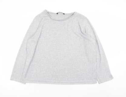 Bonmarché Womens Grey Long Sleeve Basic Jersey Top Size 22