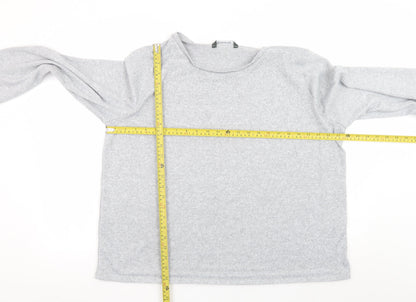 Bonmarché Womens Grey Long Sleeve Basic Jersey Top Size 22