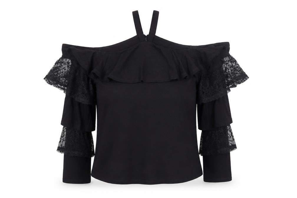 Womens UK Size 10 Very Black Camisole Blouse