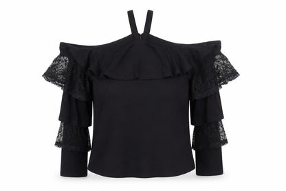 Womens UK Size 10 Very Black Camisole Blouse