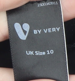 Womens UK Size 10 Very Black Camisole Blouse