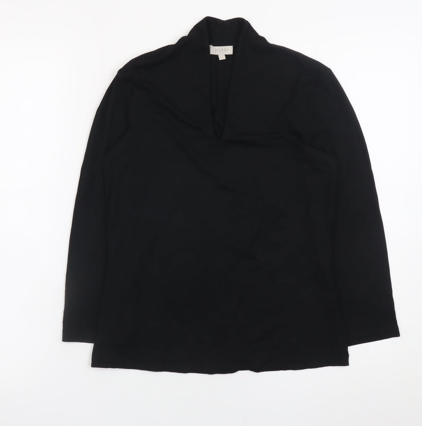 Womens UK Size S Hobbs Black Tunic Blouse