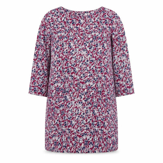 Woolovers Women's Multicoloured Floral Cotton Shift Dress M