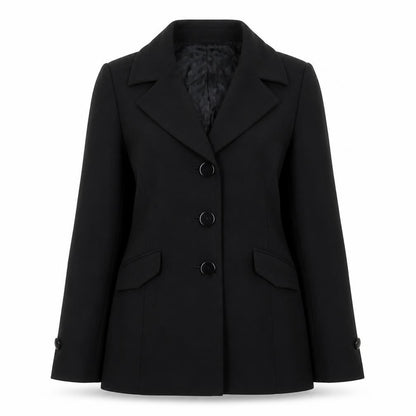 Viyella Womens Black Size 10 Classic Mid-Length Blazer Jacket