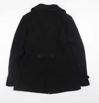 Viyella Womens Black Size 10 Classic Mid-Length Blazer Jacket