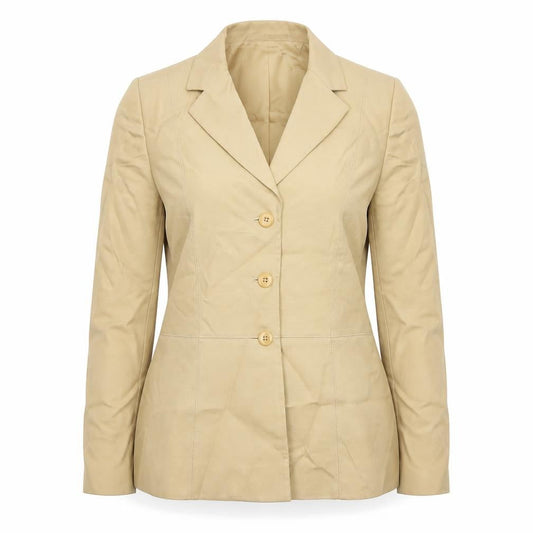 Precis Petite Women’s Beige Size 12 Blazer Jacket Smart Formal Mid-Length
