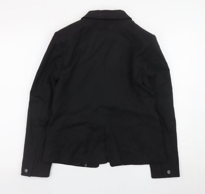 Next Petite Women’s Black Blazer Jacket Size 12 Regular Fit