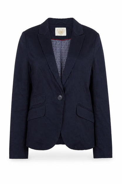 Be A Friend Women's Blue Size 12 Cotton Blazer Jacket
