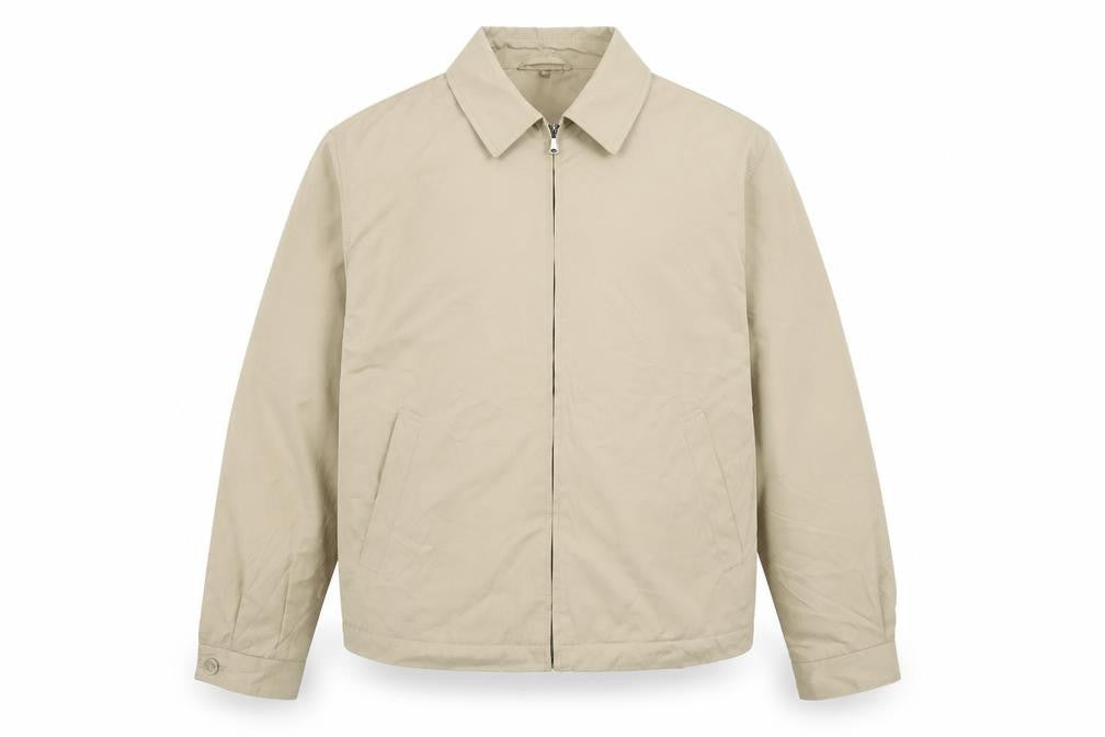 Mens UK Size L Authentic Clothing Company Beige Basic Jacket