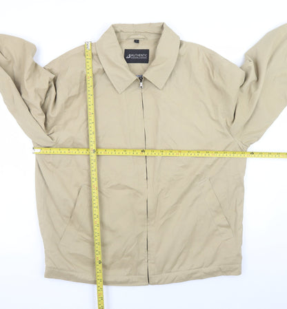 Mens UK Size L Authentic Clothing Company Beige Basic Jacket
