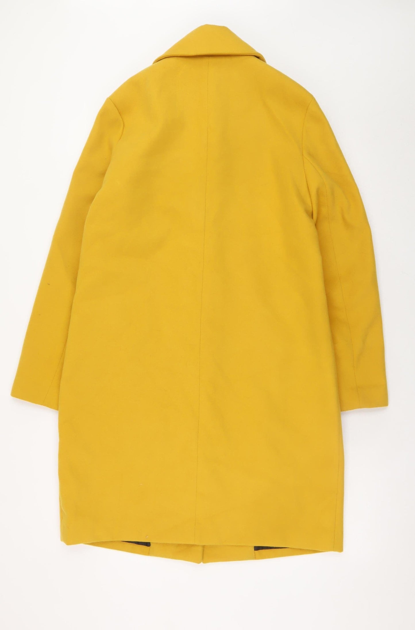 Womens UK Size 10 New Look Yellow Overcoat