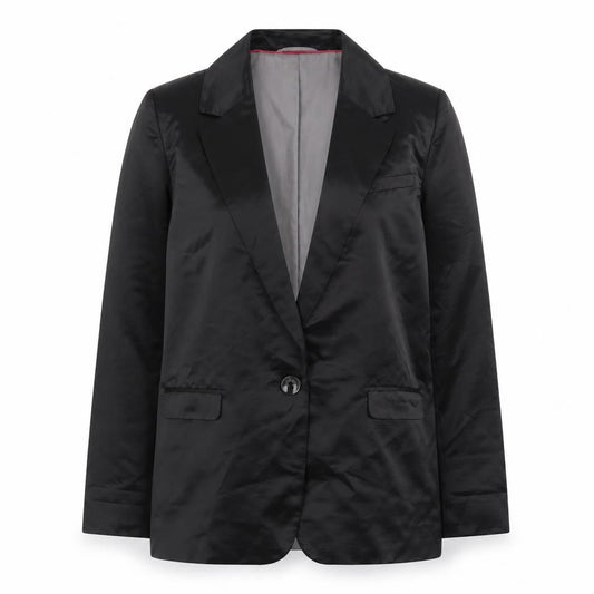 Next Women's Black Polyester Satin Blazer Size 10