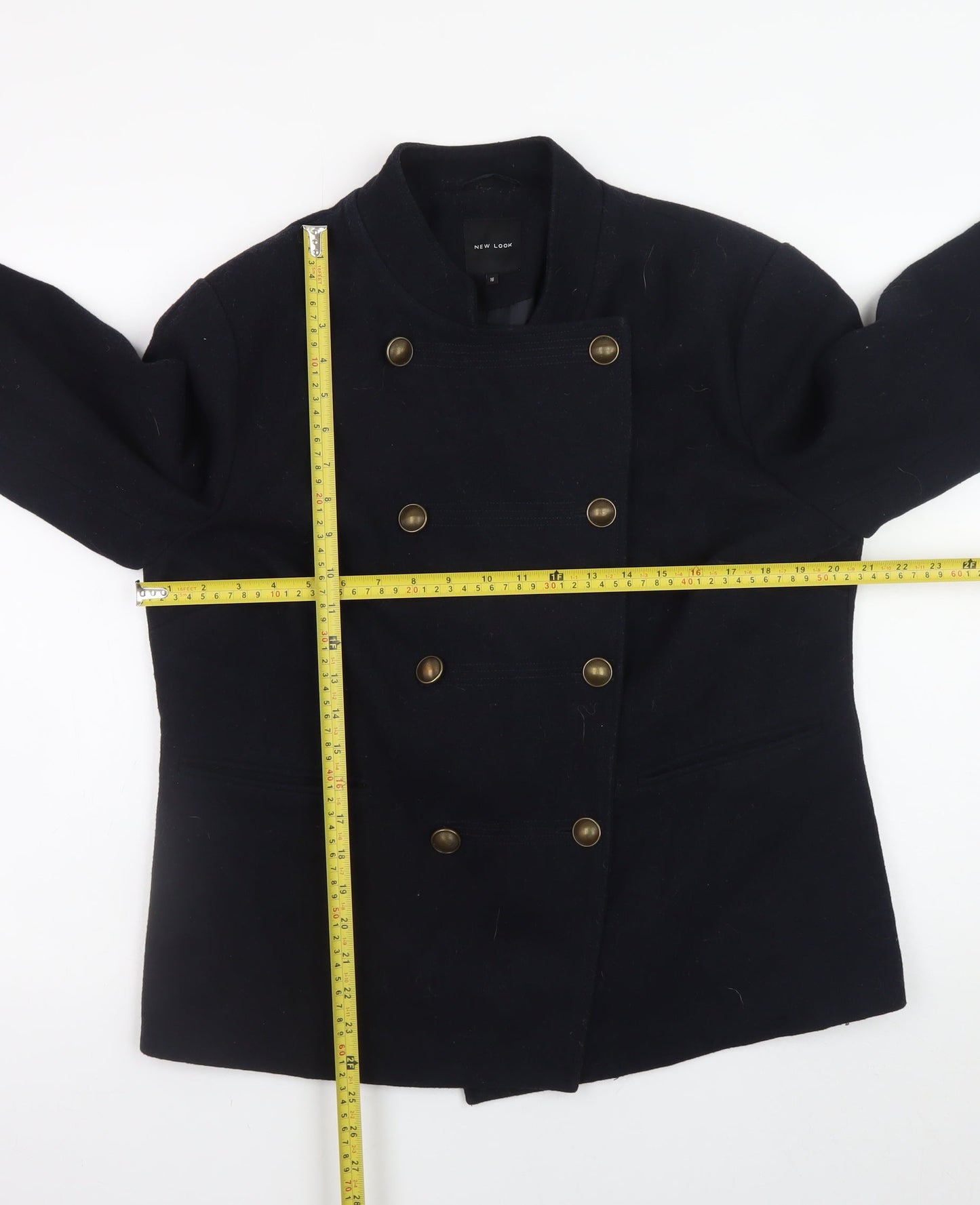 Womens UK Size 16 New Look Black Military Jacket