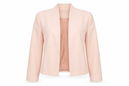 Wallis Women’s Pink Cropped Blazer Jacket UK 20 Formal Lined