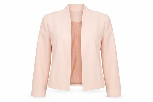 Wallis Women’s Pink Cropped Blazer Jacket UK 20 Formal Lined