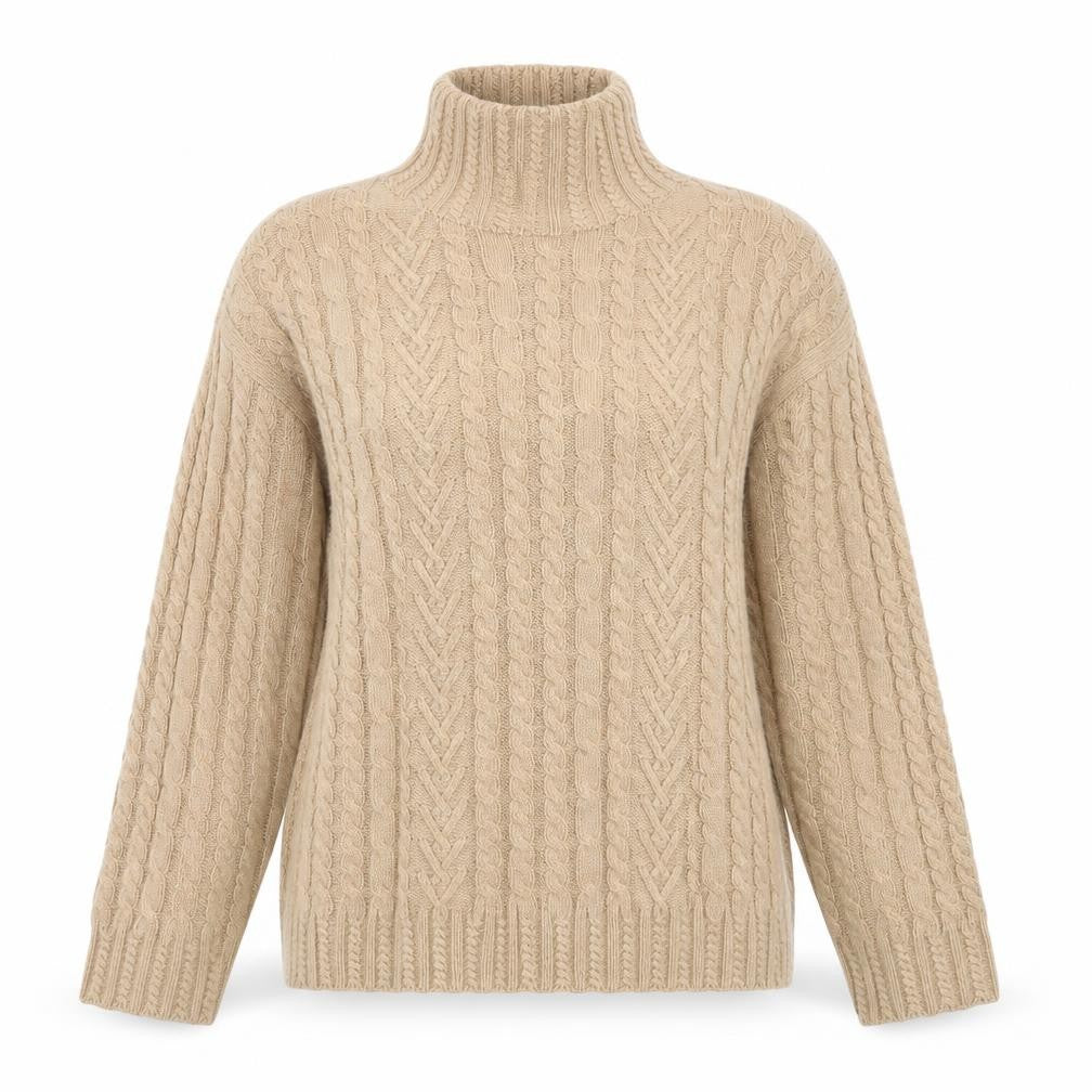 Womens UK Size M Marks and Spencer Beige Pullover Jumper