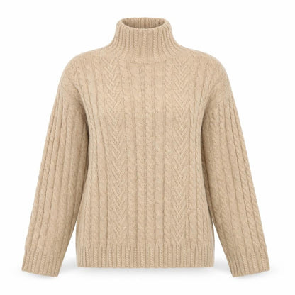 Womens UK Size M Marks and Spencer Beige Pullover Jumper