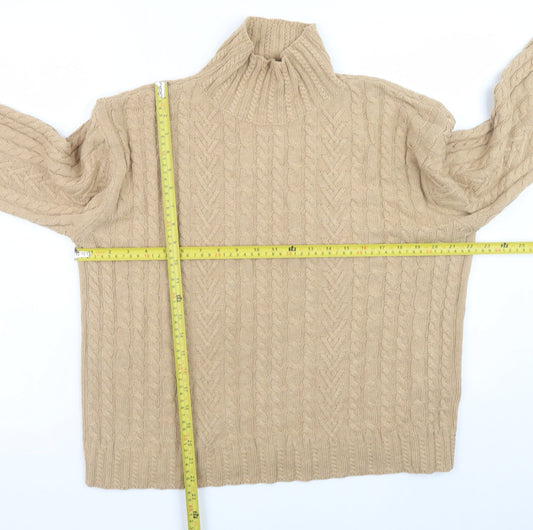 Womens UK Size M Marks and Spencer Beige Pullover Jumper