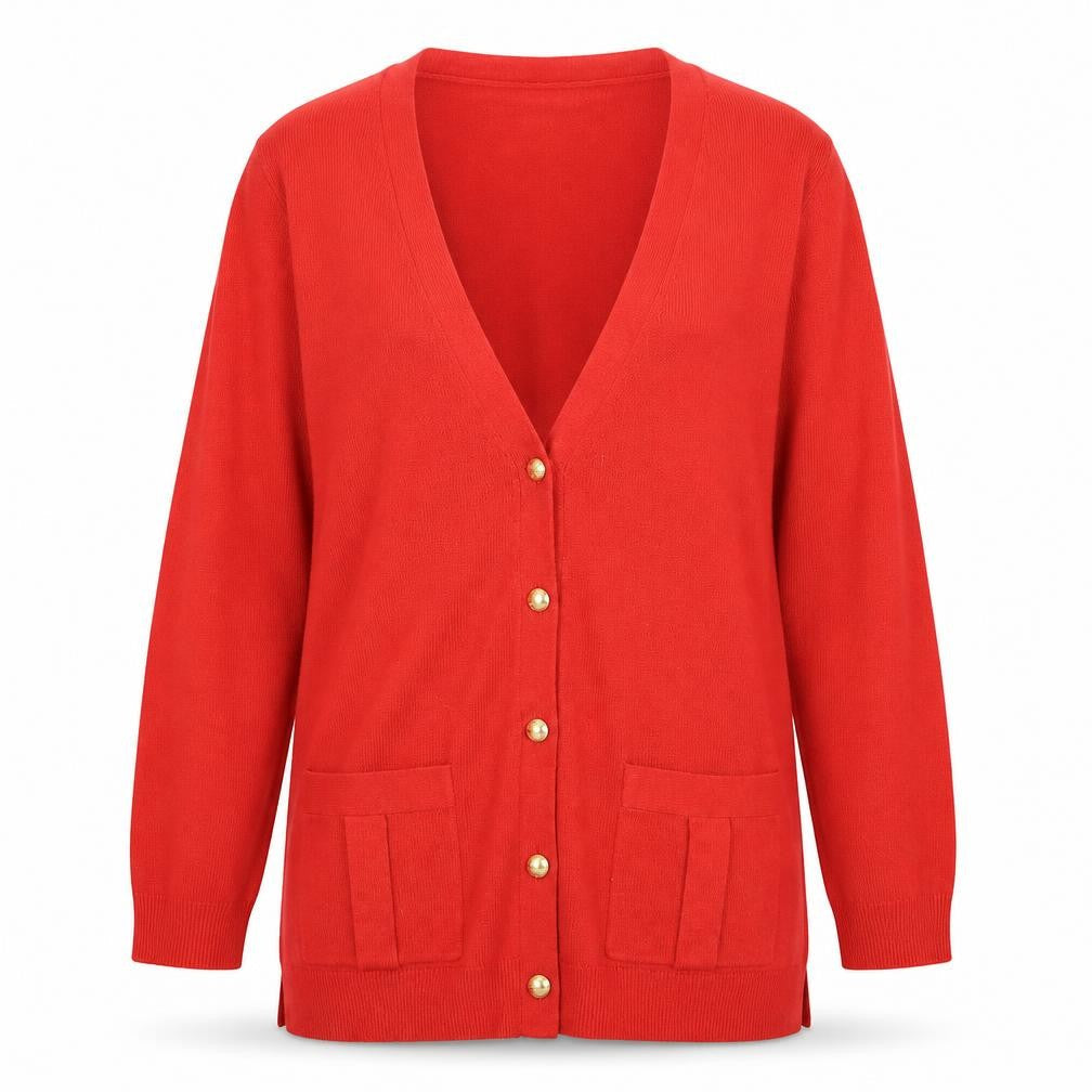 Womens UK Size M Banana Republic Red Cardigan Jumper