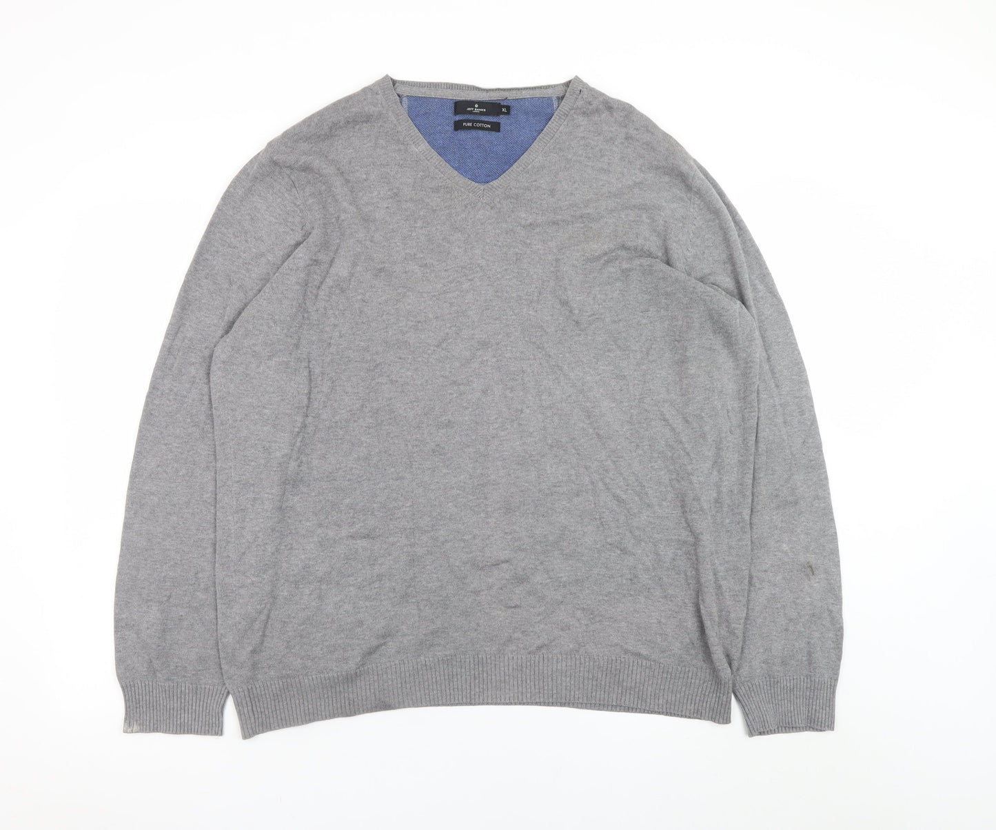 Mens UK Size XL Jeff Banks Grey Pullover Jumper