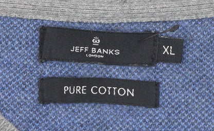 Mens UK Size XL Jeff Banks Grey Pullover Jumper