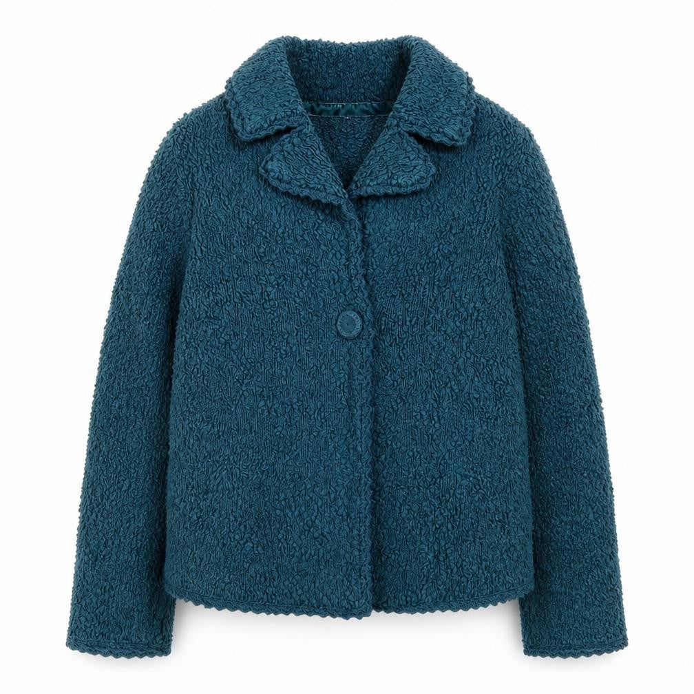 Rocha.John Rocha Womens Blue Textured Jacket Size 10
