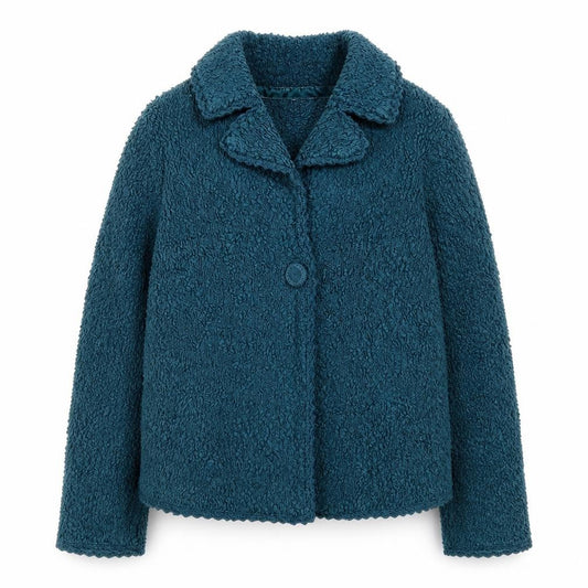 Rocha.John Rocha Womens Blue Textured Jacket Size 10