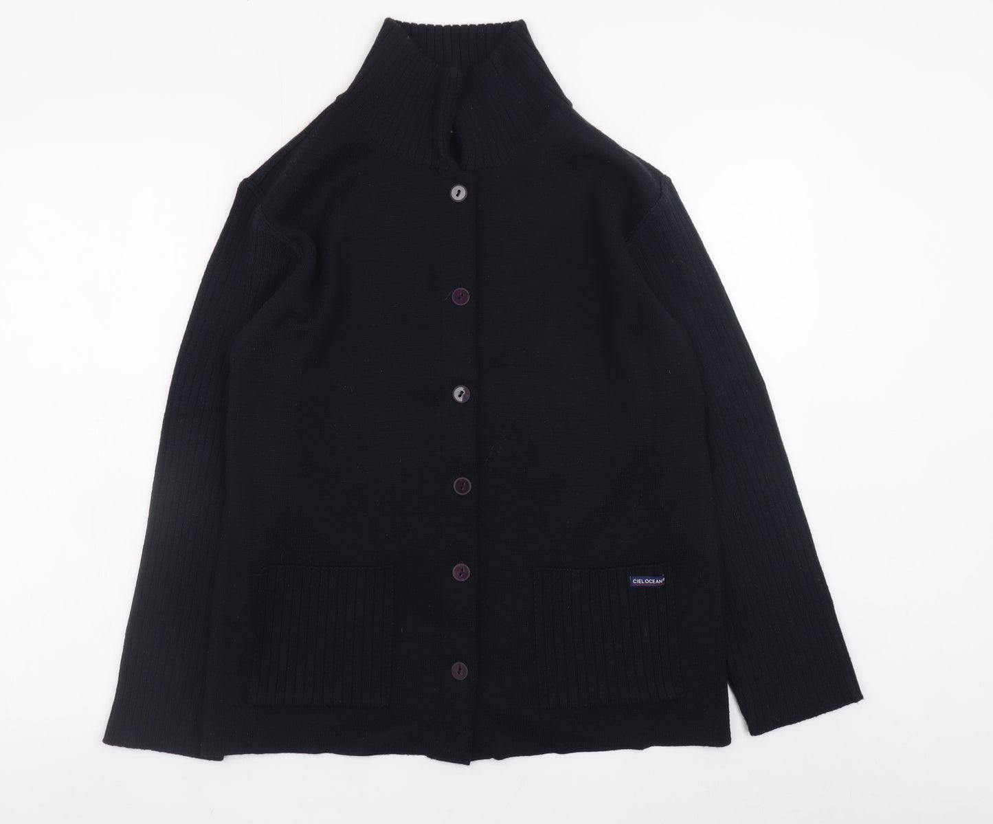 Womens UK Size XL Ciel Ocean Black Cardigan Jumper