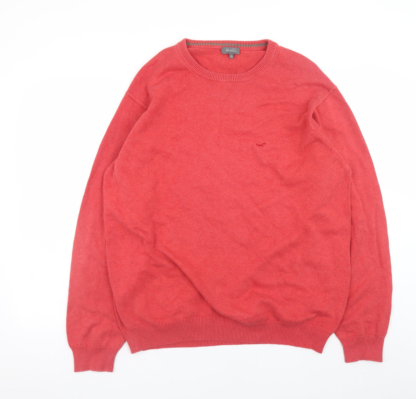 Mens UK Size XL Wolsey Red Pullover Jumper
