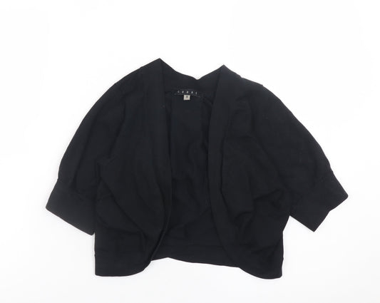 Womens UK Size 8 Coast Black Shrug Jumper