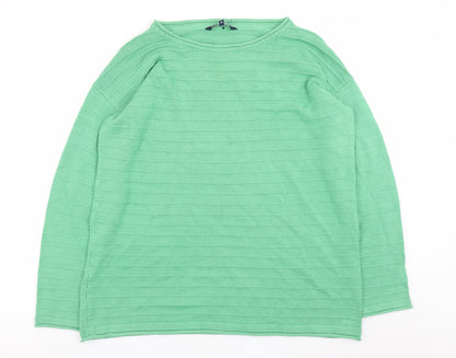 Womens UK Size 18 Crew Clothing Company Green Pullover Jumper