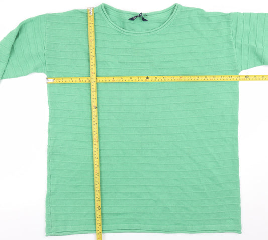 Womens UK Size 18 Crew Clothing Company Green Pullover Jumper