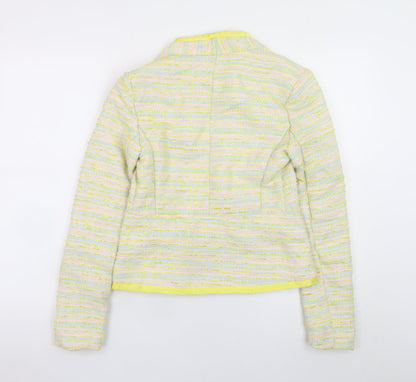 Aftershock London Women's Multicoloured Tweed Blazer Jacket Size S