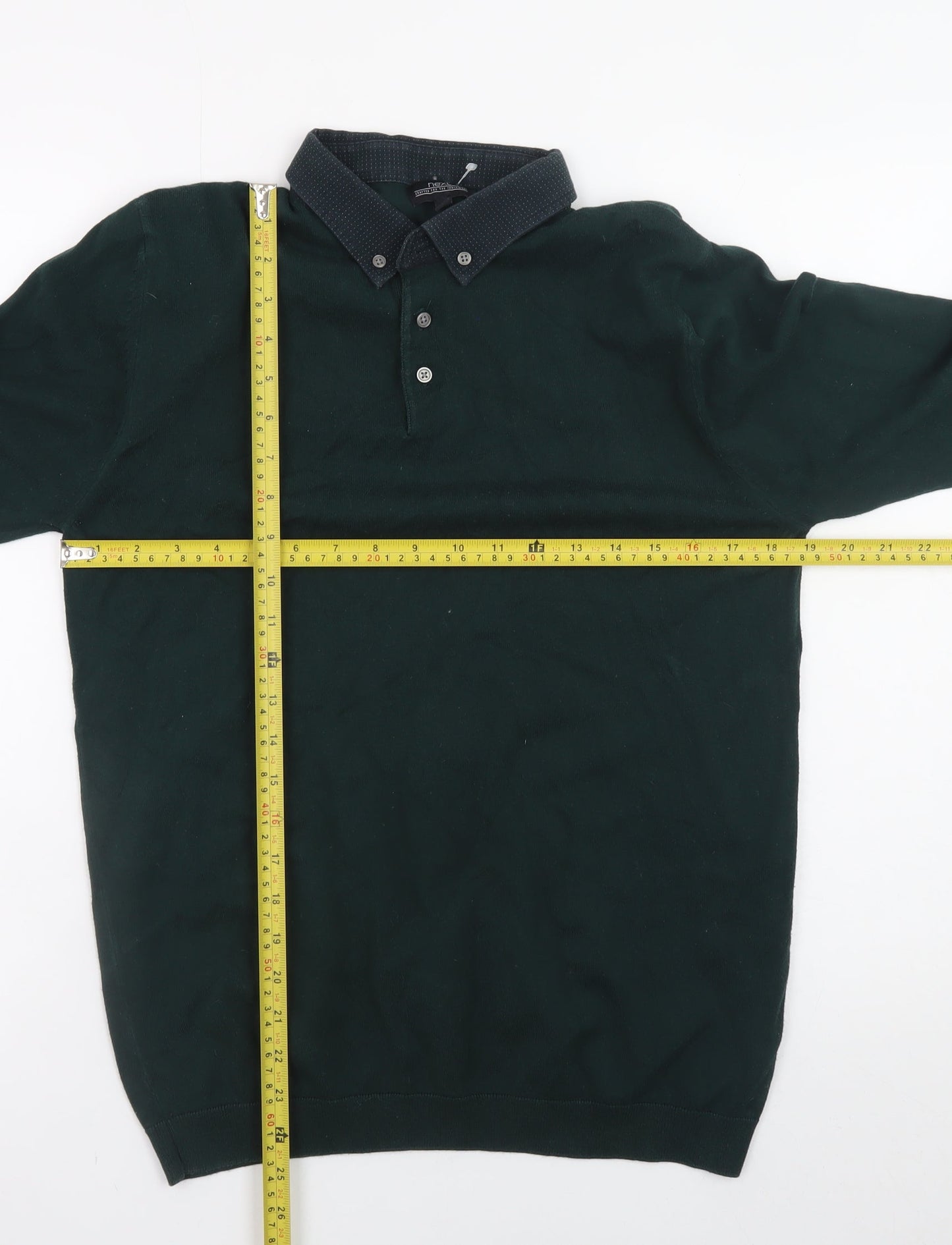 Mens UK Size M NEXT Cotton Blend Polo Shirt