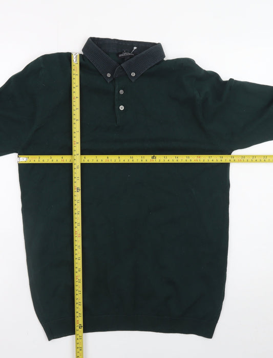 Mens UK Size M NEXT Cotton Blend Polo Shirt