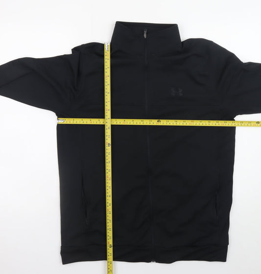 Under Armour Mens Black XL Slim Fit Full Zip Track Jacket