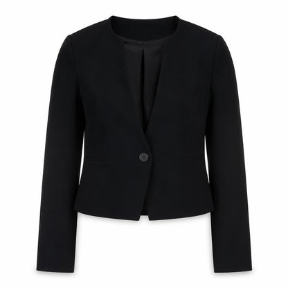 Diane von Furstenberg Womens Black Blazer Size 8 Work Jacket