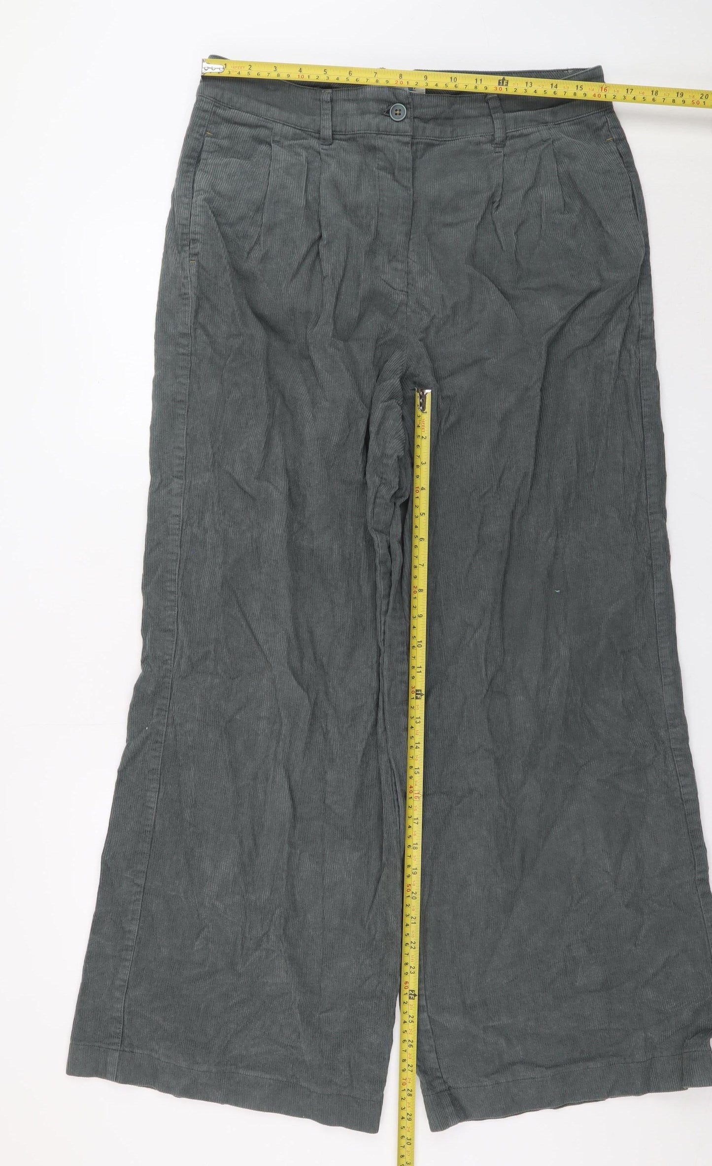Unisex Adultss UK Size L White Stuff Relaxed Fit Casual Grey Trousers