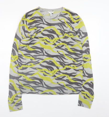 Womens UK Size 12 M&Co Grey Pullover Jumper