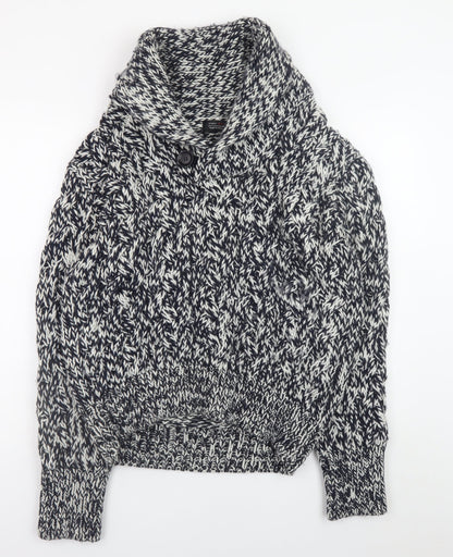 Mens UK Size L Zara Man Grey Pullover Jumper