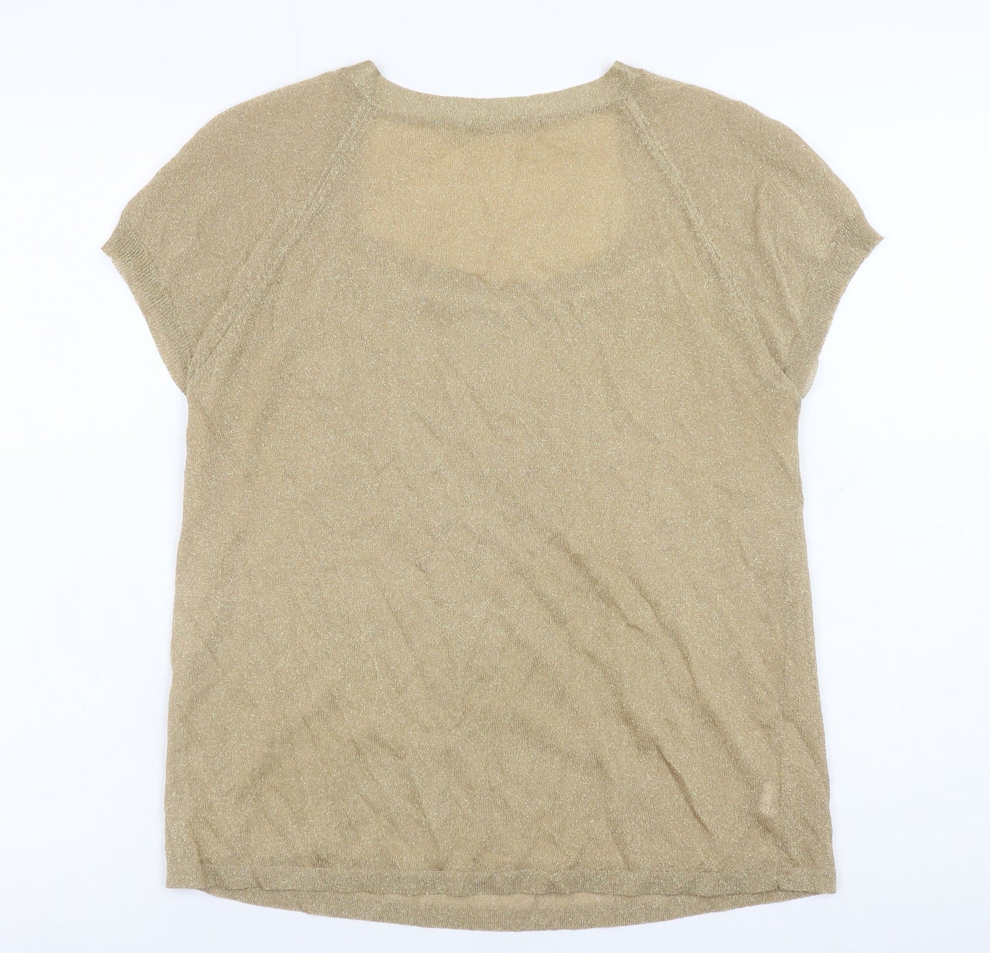 Womens UK Size 18 OLDAVI Gold Camisole Blouse