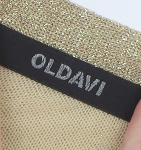 Womens UK Size 18 OLDAVI Gold Camisole Blouse