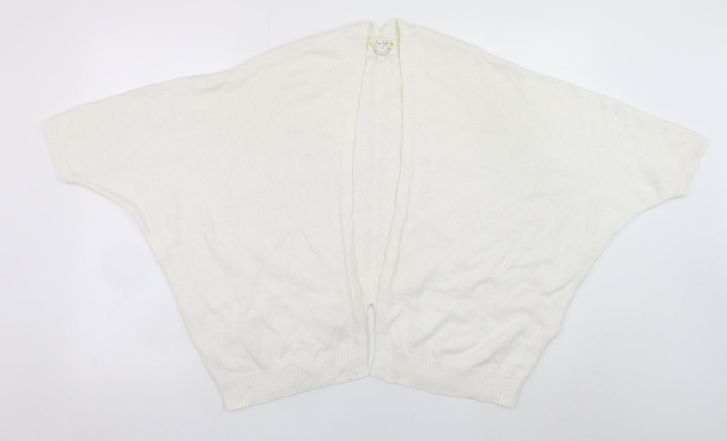 Womens UK Size M New Look Ivory Cape Jumper