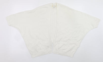 Womens UK Size M New Look Ivory Cape Jumper