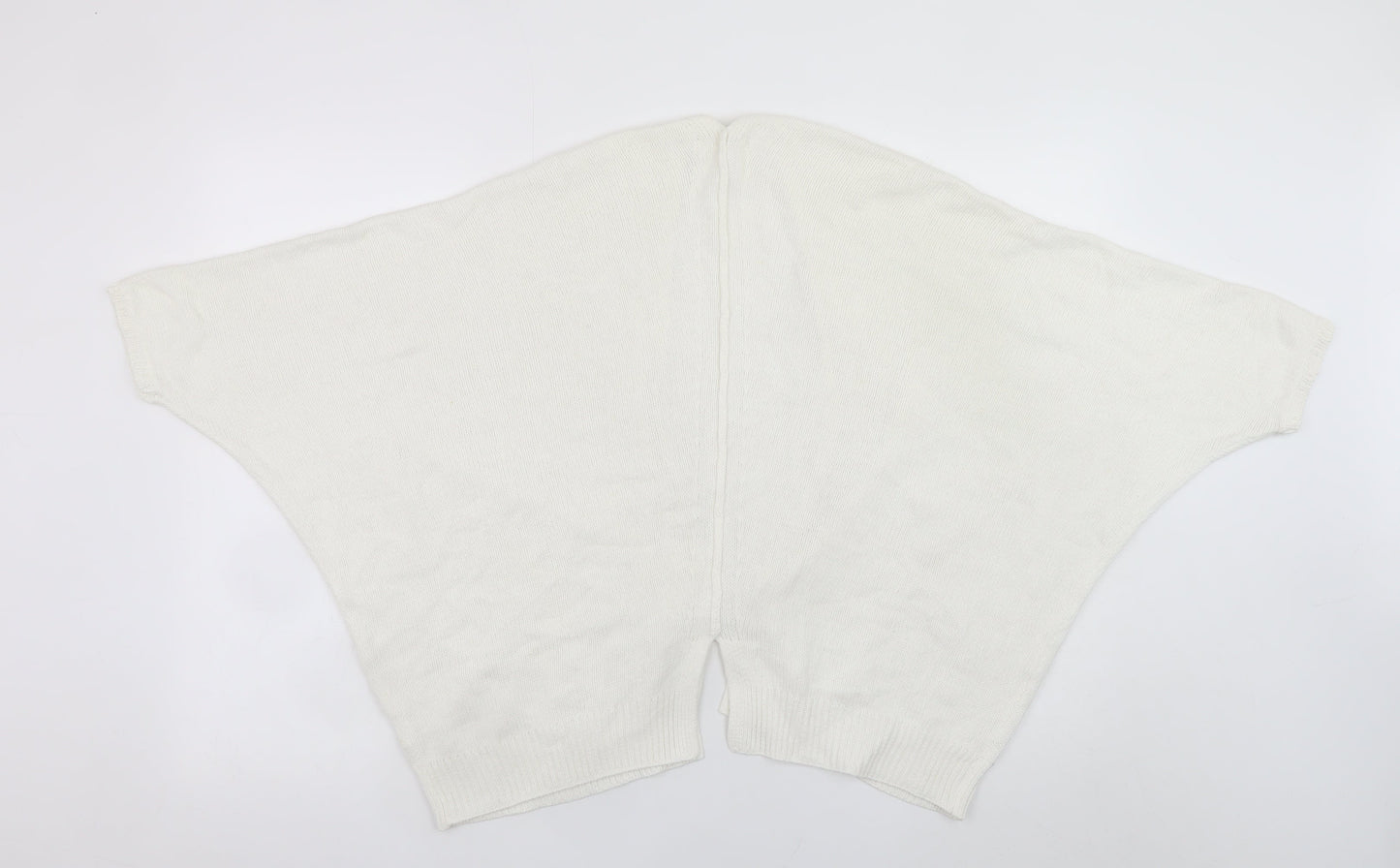 Womens UK Size M New Look Ivory Cape Jumper
