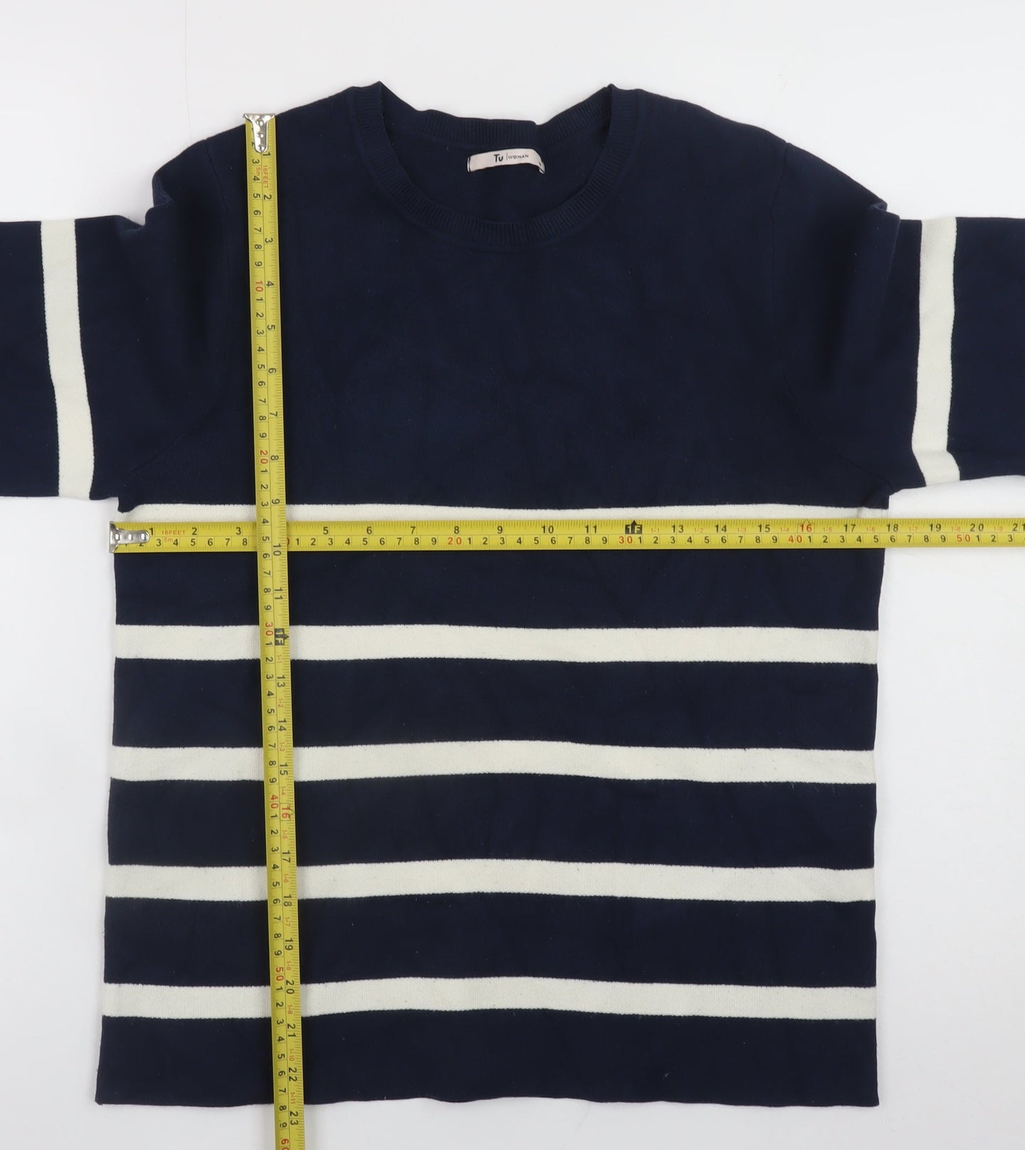 Womens UK Size 8 TU Blue Pullover Jumper