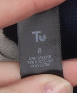 Womens UK Size 8 TU Blue Pullover Jumper